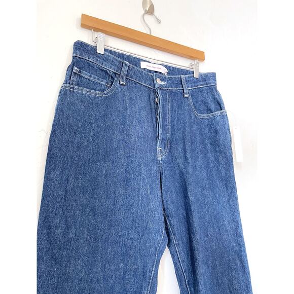 LISA SAYS GAH NWT Ellis Side Slits Low Rise Jean in Stonewash Indigo Size 10 - Picture 4 of 14
